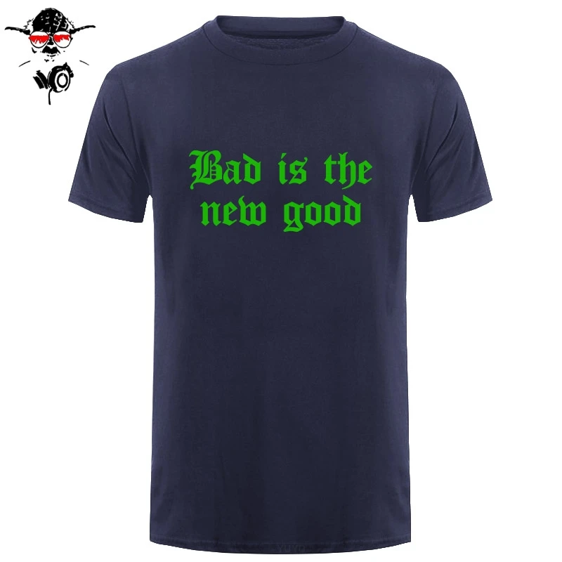 BAD IS THE NEW GOOD Мужская футболка с принтом слоган SWAG хипстер RELIGION CROSS топ унисекс