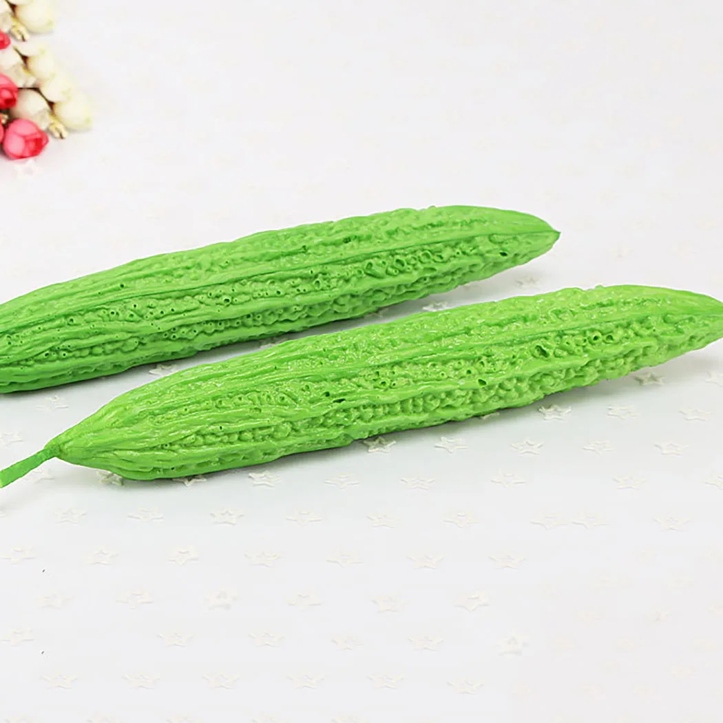 36cm Artificial Vegetable Lifelike Bitter Gourd Simulated Prop Photo Simulation Food Model Decoration Kitchen | Дом и сад
