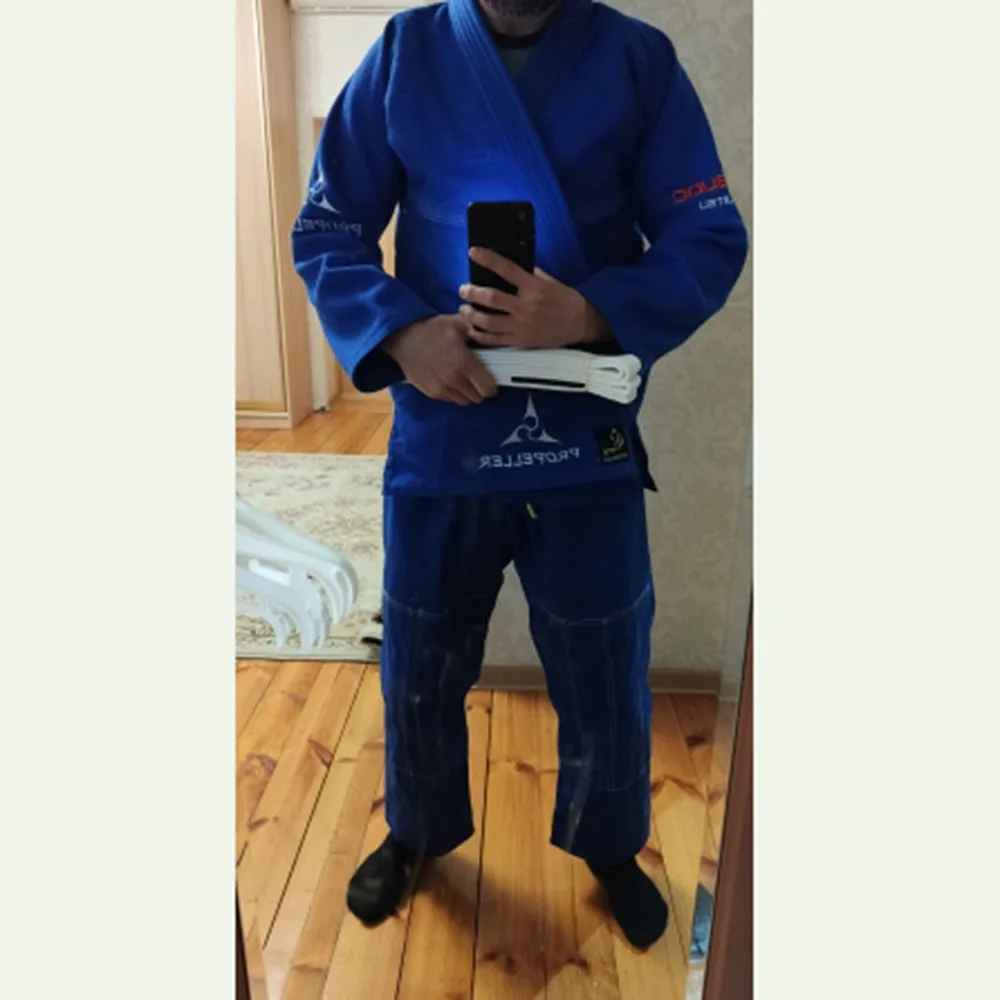 Черный/синий BJJ Gi Jiu Jitsu gi утолщенные тренировочные костюмы для детей и взрослых