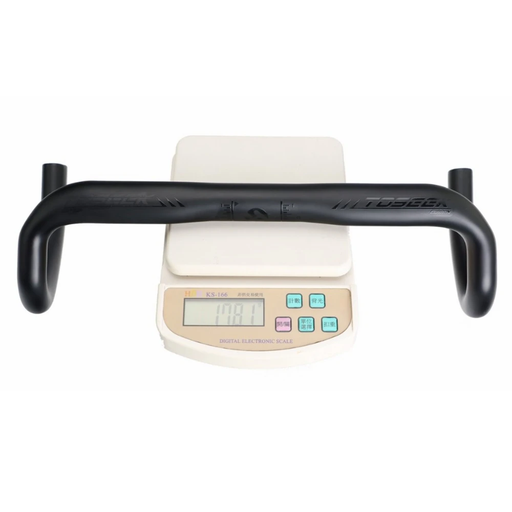 Pаспродажа Матовый черный полный UD Руль из углеродного волокна для велосипеда, дорожный велосипедный руль, изогнутый руль 31,8*400/420/440 мм