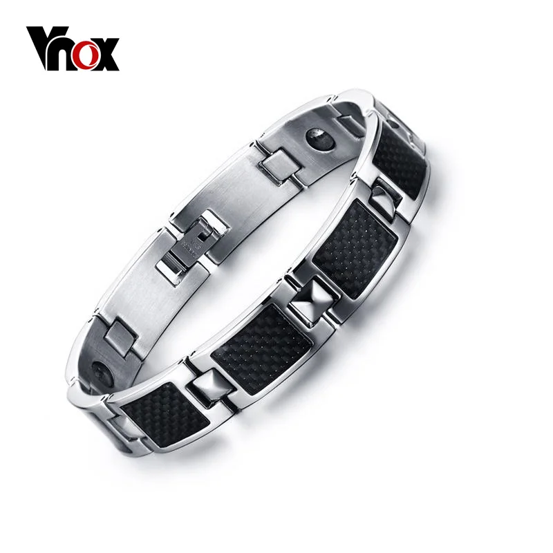 Мужской черный браслет из гематита и углеродного волокна|bangle men|bracelets bangles menhematite