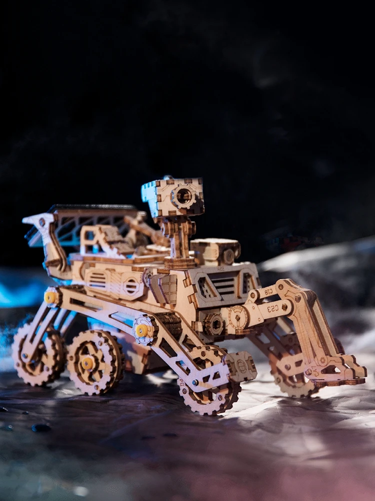 ROBOTIME Solar Rover Science Kit to Build 3D DIY Robot Car Model Kits Adults 