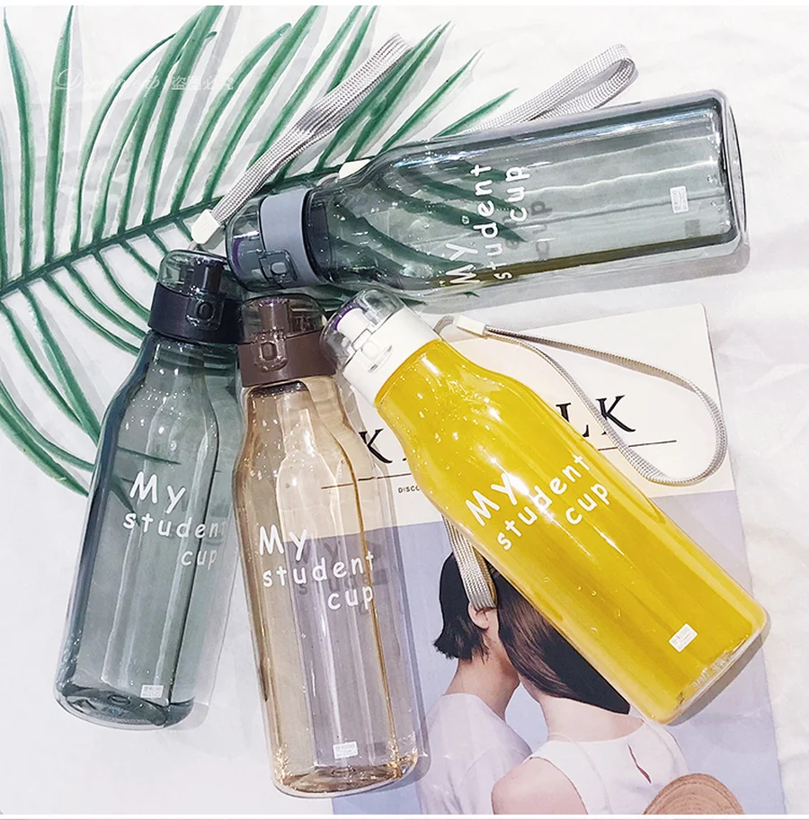 Прозрачная бутылка с фильтром портативная чашка для воды пластиковая