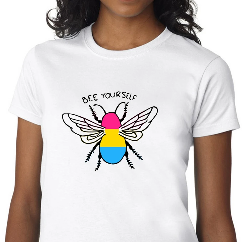 

tops bee yourself graphic t shirts tees Animal Honeybee print tshirt goth t shirt women grunge aesthetic clothes streetwear