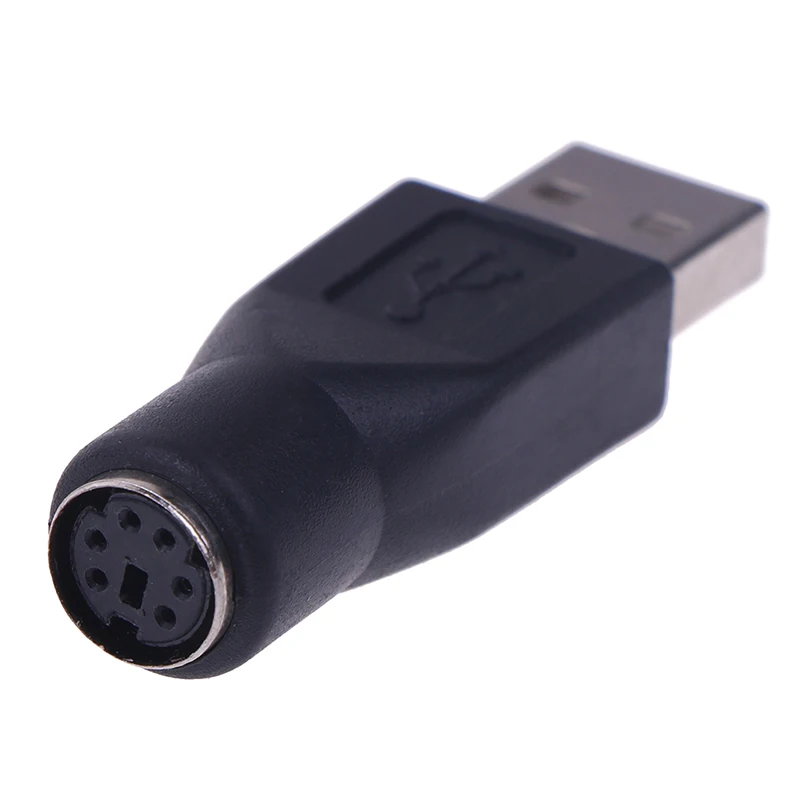

Brand New 2Pcs Mouse Round Port PS2 Male To USB Female Adapter Port Adapter Converter