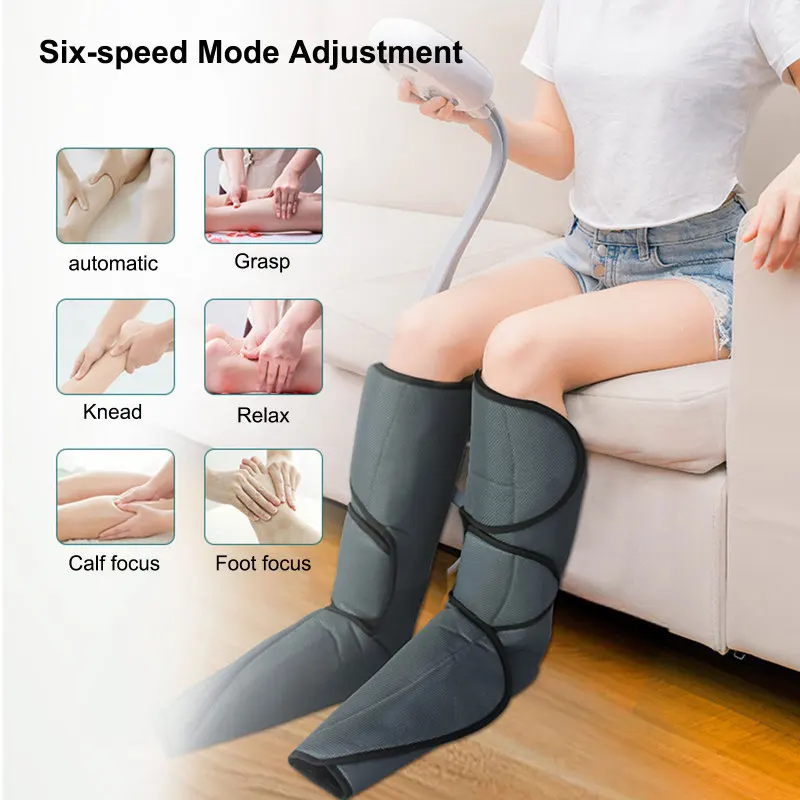 

Массажер для ног с ручным контроллером, 2 режима, 3 уровня интенсивности