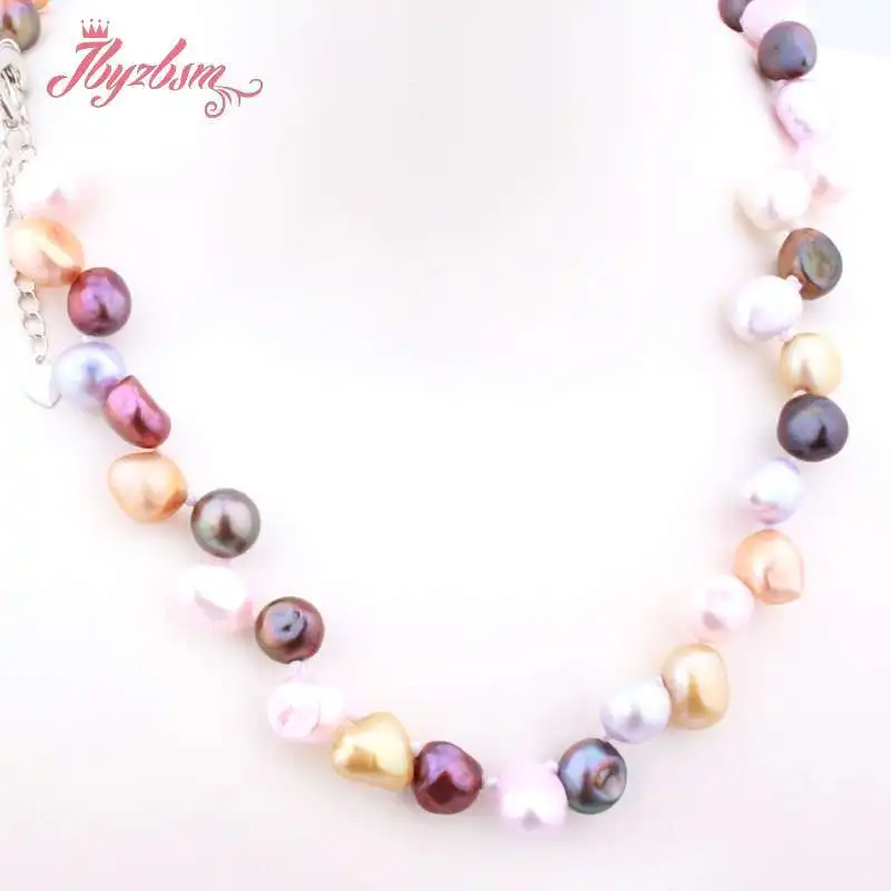 

Freefrom многоцветный пресноводный жемчуг Цепочки и ожерелья, размером 7-8 мм топ просверленные пресноводный жемчуг бусины Классическая Цепочк...