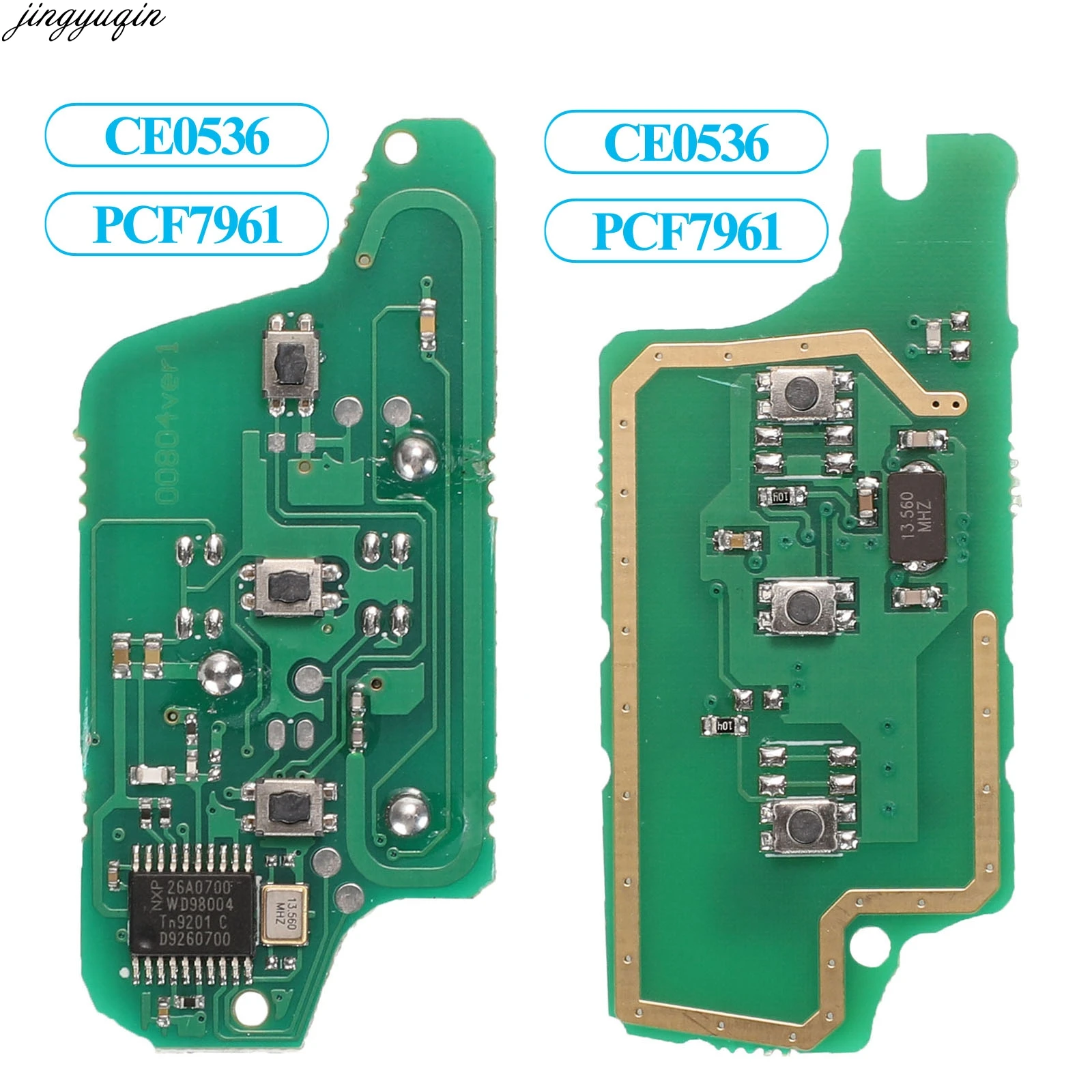 Пульт дистанционного управления Jingyuqin CE0523/0536 ASK 434 МГц PCF7941/7961 ID46 чип для Peugeot 407 408 307