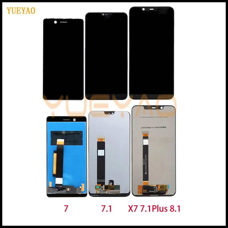 ЖК дисплей для Nokia 7 1 сенсорный экран с цифровым преобразователем в сборе Plus