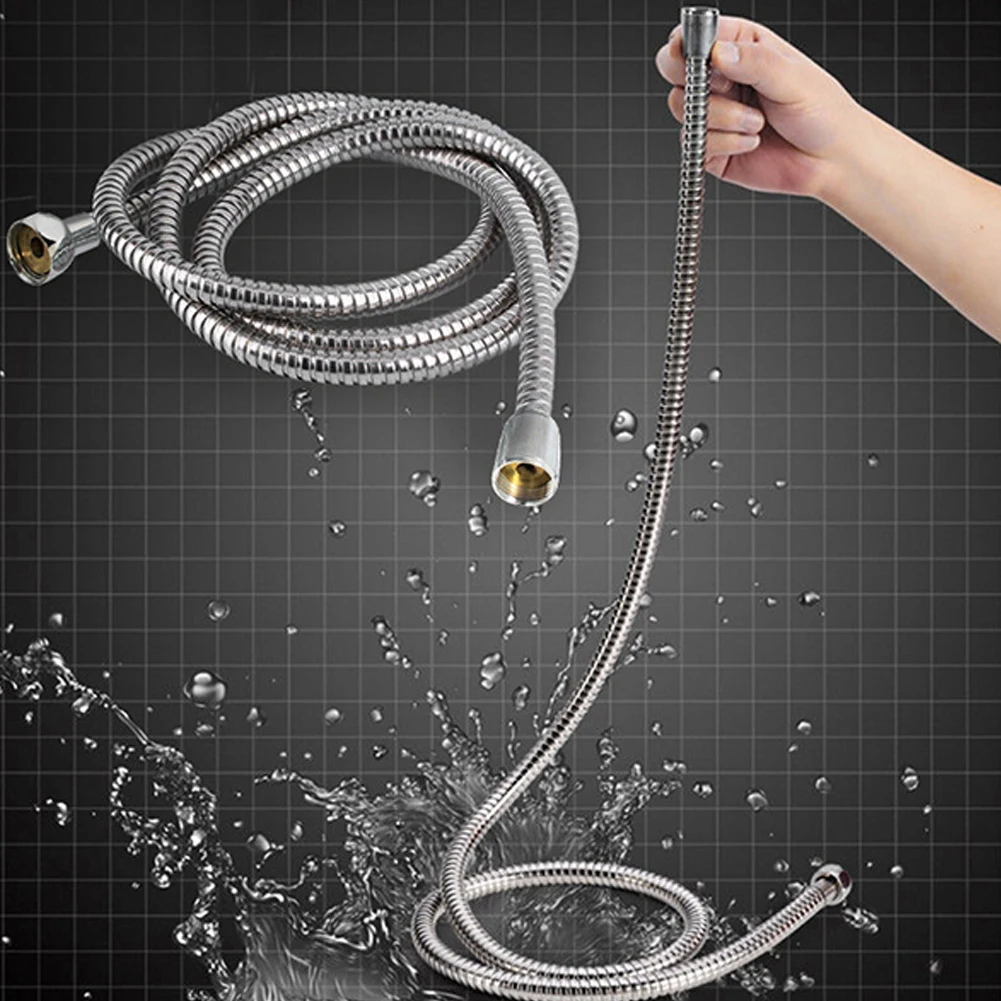 

High Quality Shower Hose Shower Head Hose Pipe Stainless Steel Replacement Anti-Kink Shower Hose 1.5m Copper Core Zinc Cap