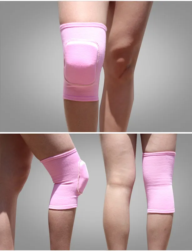 pink 1 шт. нейлоновые наколенники для футбола, волейбола, футбола, велоспорта, наколенники для йоги, баскетбола, тренировок, защита для танцев, наколенники для детей - Цвет: pink