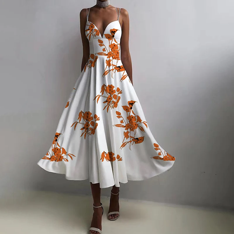 Платье женское ТРАПЕЦИЕВИДНОЕ с V образным вырезом и открытой спиной|Женские