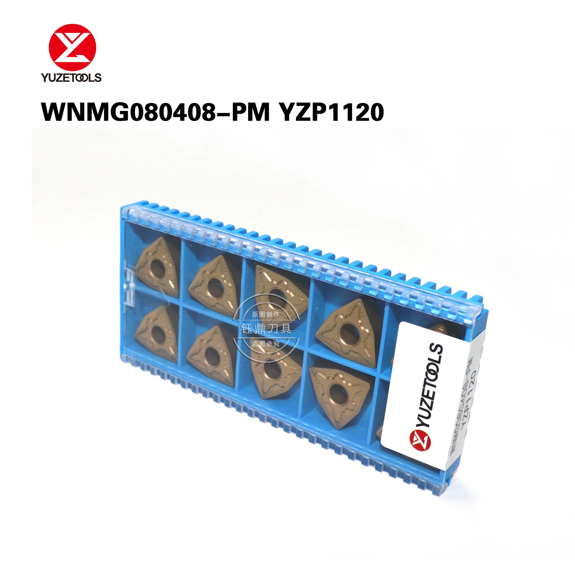 

WNMG080408-PM YZP1120 External Turning Tools Carbide insert Lathe cutter Tool YUZETOOLS turning insert
