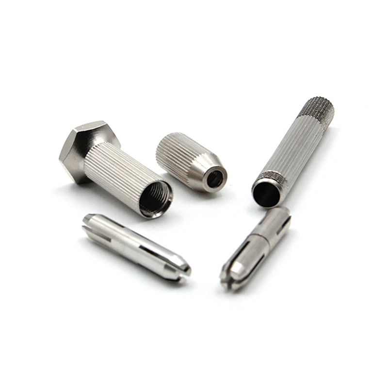 

Mini Micro Copper Hand Drill With Keyless Chuck +10pcs High Speed Steel Twist Drill Bit Sets For Rotary Tools Wood Drilling