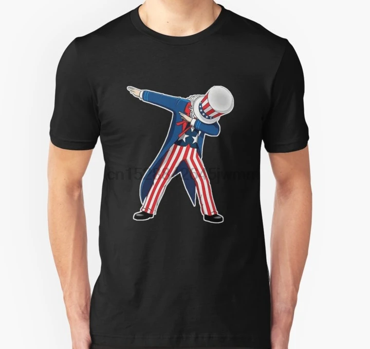 Мужская футболка Dabbing Uncle Sam 4 июля День Независимости с принтом Футболки | одежда