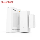 Беспроводной датчик окон и дверей Sonoff DW2 с Wi-Fi, дистанционное управление умным домом, связь с устройством SONOFF, не требуется концентратор через приложение Ewelink