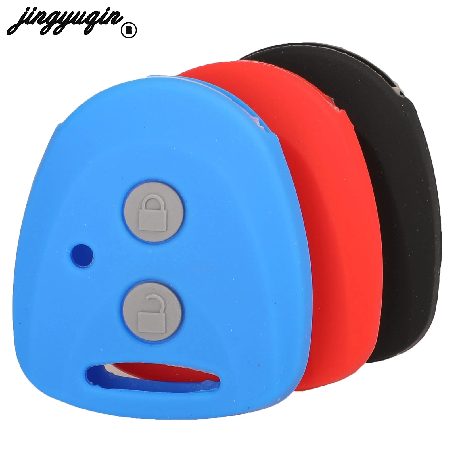 

jingyuqin Silicone Key Cover Case Set Protect for TOYOTA New Avanza Daihatsu Xenia PERODUA Alza Axia Perodua Fob Rubber Holder