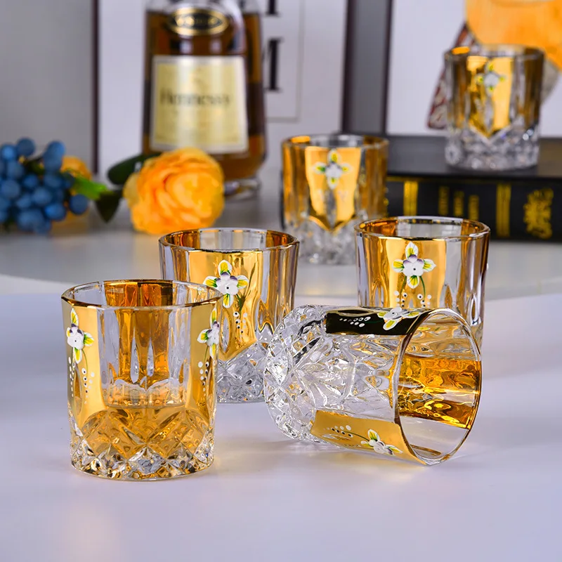 

7 Pcs/Set top quality home crystal whiskey decanter Set luxury whiskey glass for Liquor Scotch Bourbon 210311-03