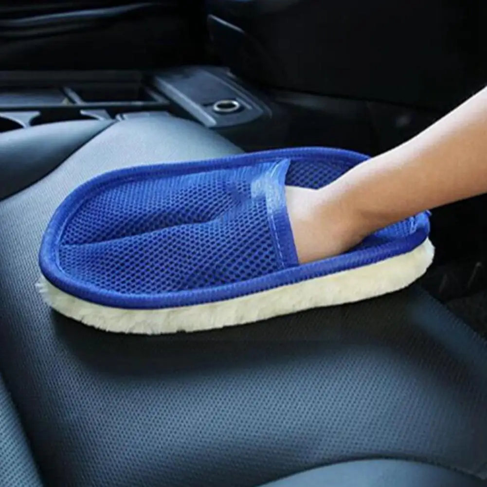 

Car Styling Soft Wool Car Wash Auto Cleaning Round Imitation Brushes Fleece Glove Cleaning Products Tool Care Motorcycle Wa A2B2