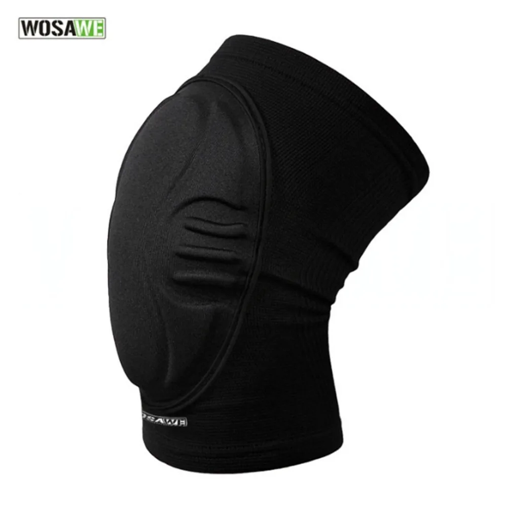 WOSAWE 1PC Breathable Classic Black Outdoor Extreme Sports Kneecap Skating Basketball Cycling Kneepad Unisex Knee Protector Hot | Спорт и