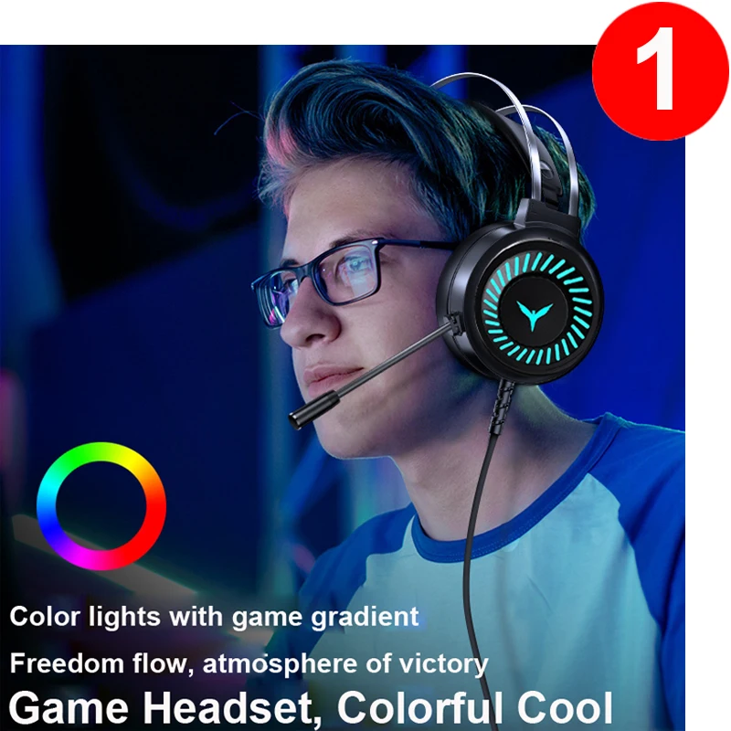 gamer headset gaming headphones with microphone for computer for pc xbox ps4 stereo hifi stereo sound free global shipping