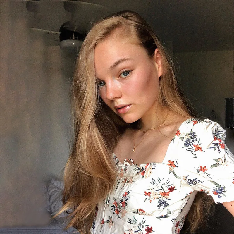 

Женская Винтажная футболка с цветочным принтом, короткий летний укороченный топ с пышными рукавами, бюстье, сексуальный бандажный топ с квадратным вырезом