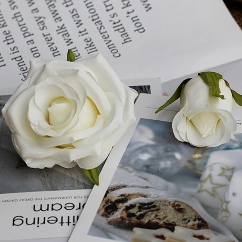 Искусственные розы 10 шт./лот искусственные цветы в европейском стиле имитация