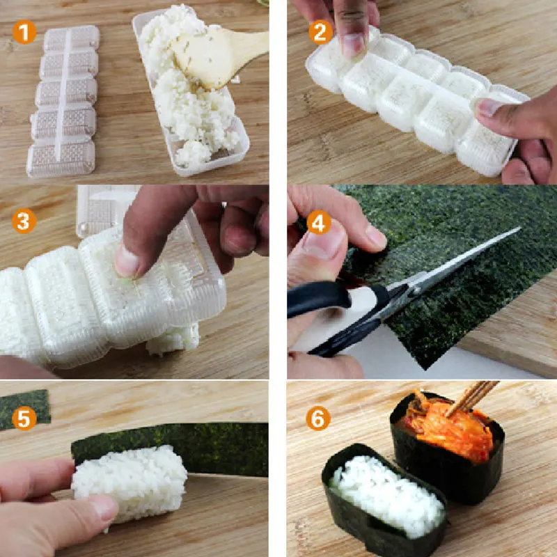 

Seaweed Rice Ball Mold Transparent Food Grade Plastic Material Convenient Press Bento DIY Tools Kitchen Accessories Non Stick