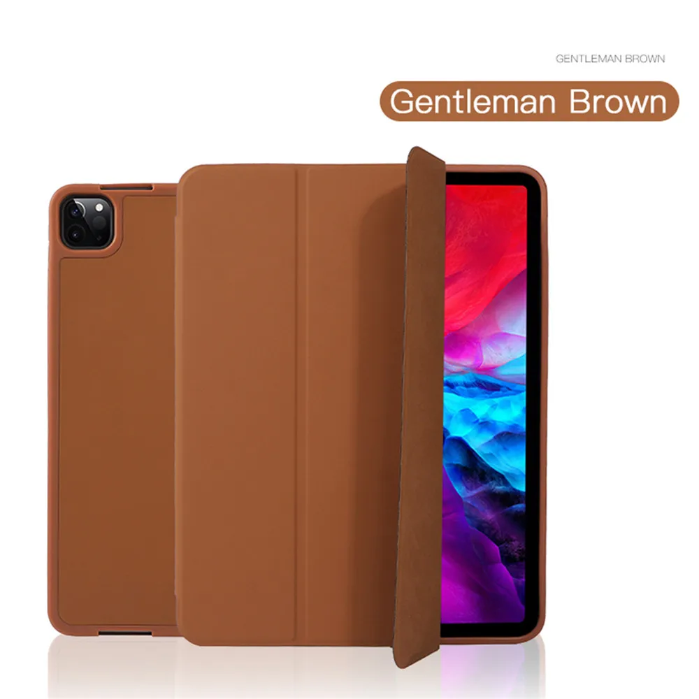 Ультратонкий кожаный чехол-книжка для iPad Pro 11/12 9 2020 быстросъемный корпус планшета