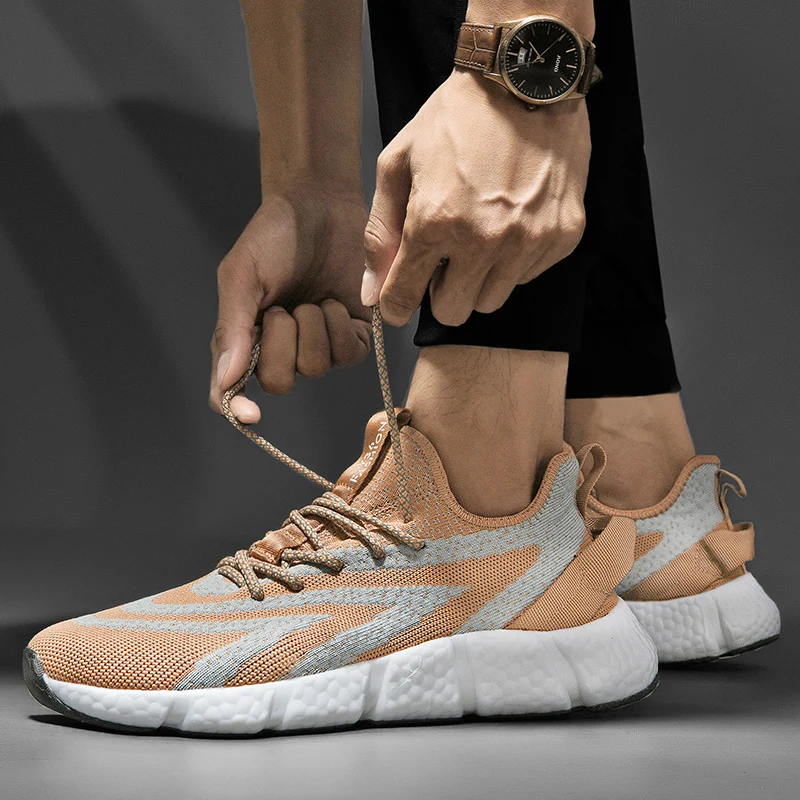

Summers Sneakers Hot Shoes Casual Men Shoes Breathable Sneakers Comfortable Fashion Mesh Size 39-46 for Men Zapatos De Hombre