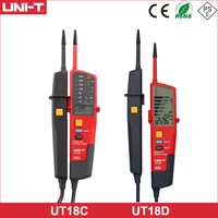 uni t digital voltmeter ut18c ut18d ac dc voltage continunity tester 690v lcd display 3 phase sequence rcd electrical tester