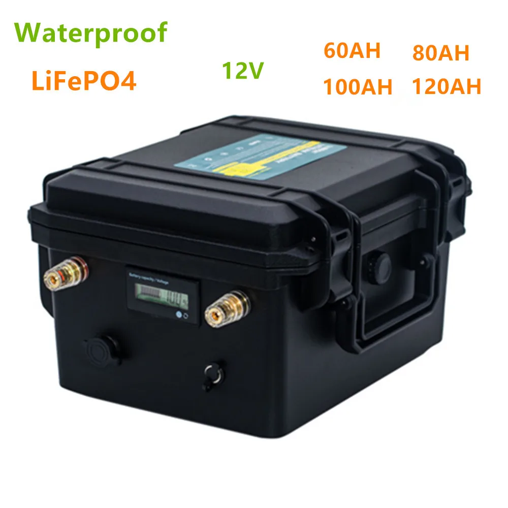 Литиевый Аккумулятор Lifepo4 12 в 60 ач 80 Ач 100 120 В LiFePO4 аккумулятор с зарядным