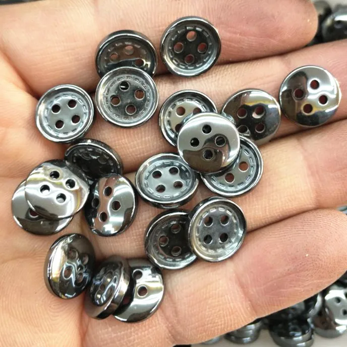 

50pcs new garment buttons hematite stone for clothes making accessories size 12mm clothes accessories top quality good for your