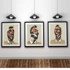 Набор из 3 триптих с изображением Фрэнсиса бекона-качество галереи-Джордж диер-Настенный декор-доступно несколько размеров