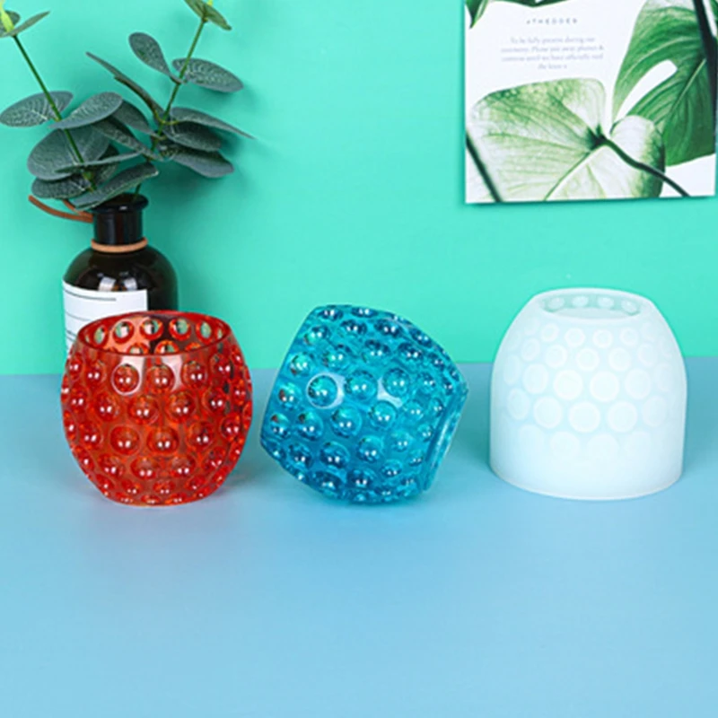 

Candlestick Epoxy Resin Mold Jewelry Tray Storage Box Flower Pot Casting Silicone Mould DIY Crafts Home Decorations Making Tool