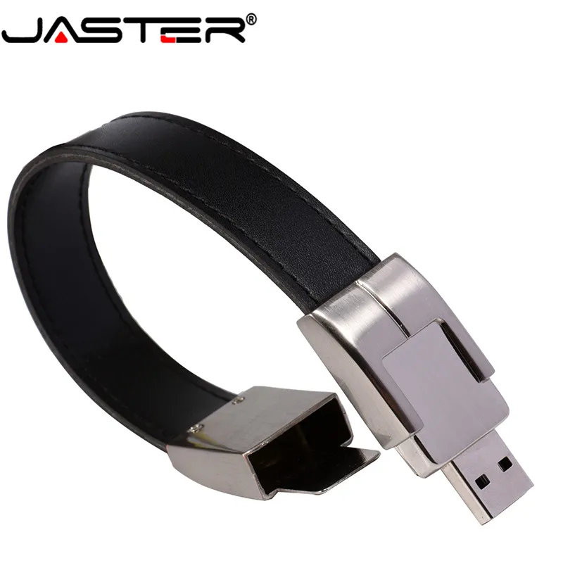 USB флеш накопитель JASTER в кожаном ремешке 2 0 дюйма 4 64 Гб|USB флэш-накопители| |