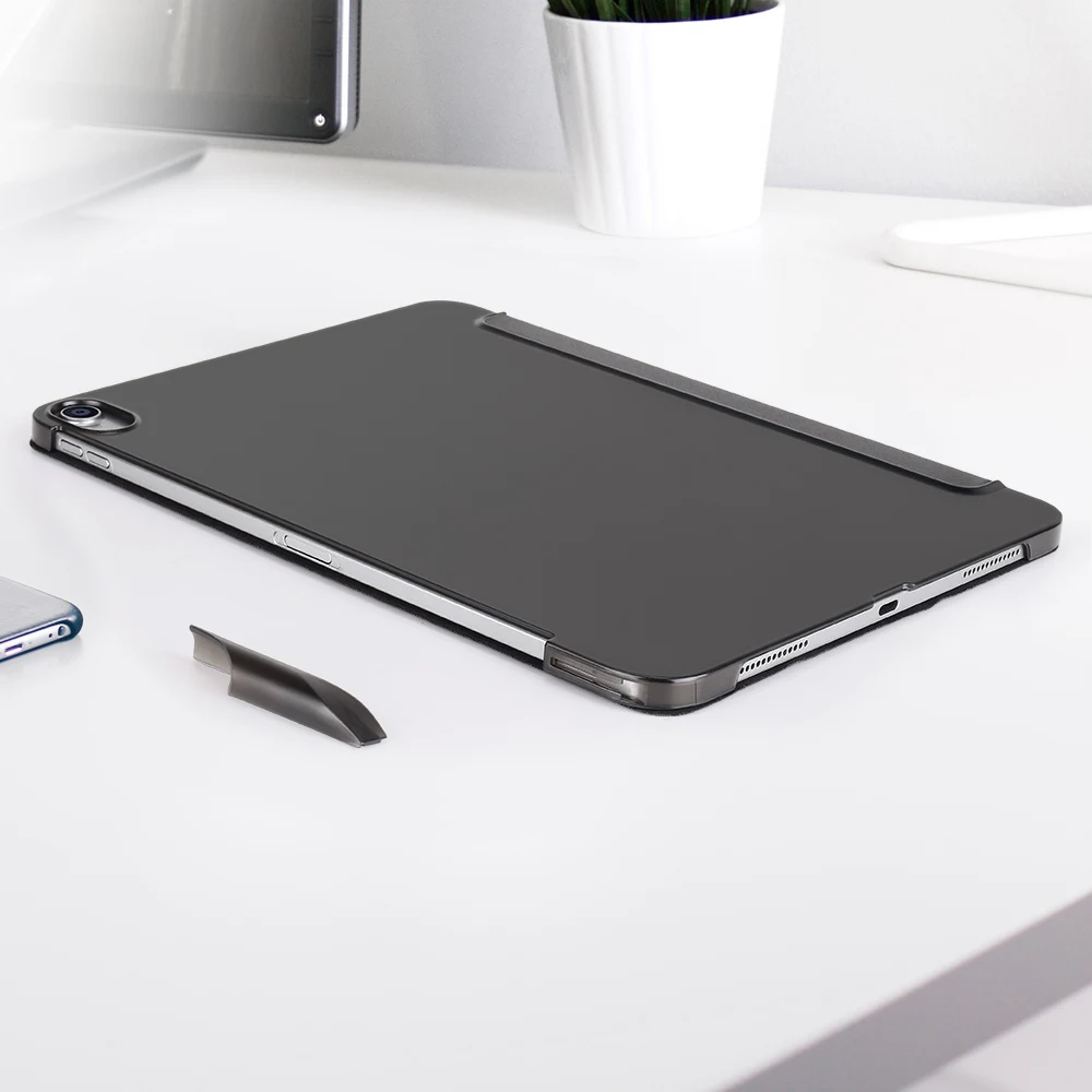 Для iPad Pro 11 чехол с карандашом держатель, Aiyopeen из искусственной кожи прозрачный PC задняя крышка для iPad Pro 11 чехол