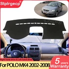 Противоскользящий коврик для Volkswagen VW POLO MK4 2002  2008 9N 9N3, накладка на приборную панель, Солнцезащитный ковер, аксессуары для приборной панели 2003 2007 2008