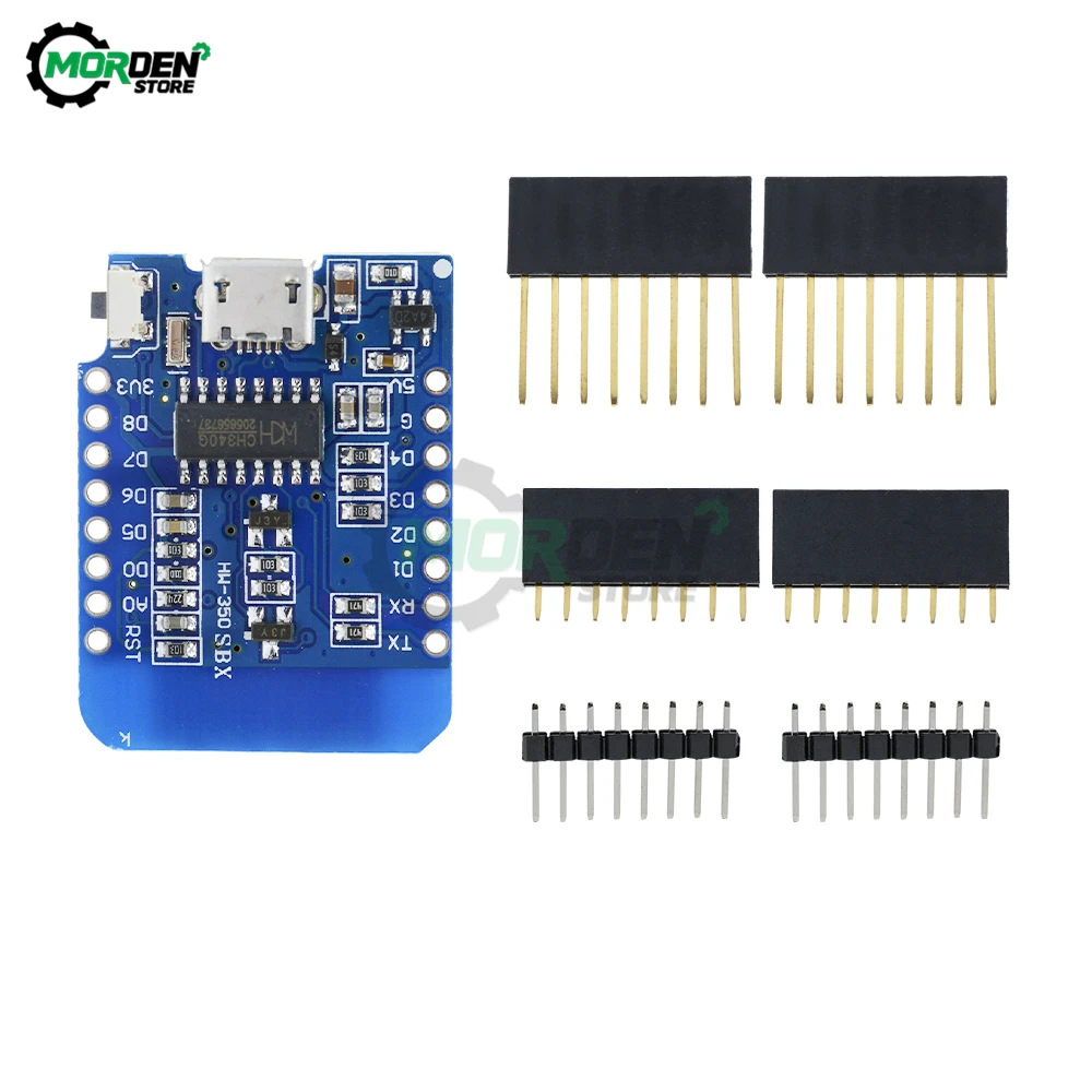 

3.3V ESP8266 ESP-12 ESP-12F V2 USB WeMos D1 Mini WIFI Development Board D1 Mini NodeMCU Lua IOT Board CH340G CH340 With Pins