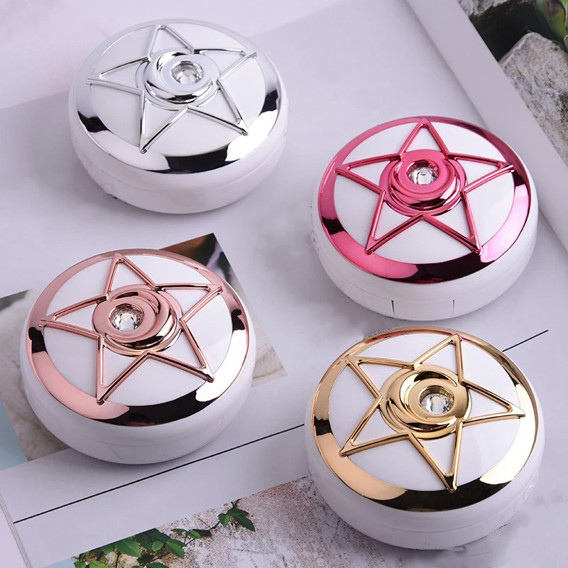 Rose Gold Cartoon Anime Gift Lovely Sailor Moon Invisible Glasses Case Girl Double Box Angel Wing Stars Portable Mini Stora | Аксессуары