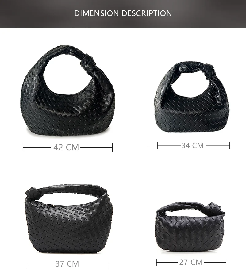 

2020 Fashion famous luxury brand style jodie women bag lady shoulder bags Weave leather handbag Knitting designer