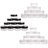 100pcs empty cosmetic jar 2g3g5g10g15g20g plastic makeup pots sample bottle eyeshadow cream lip balm container storage box
