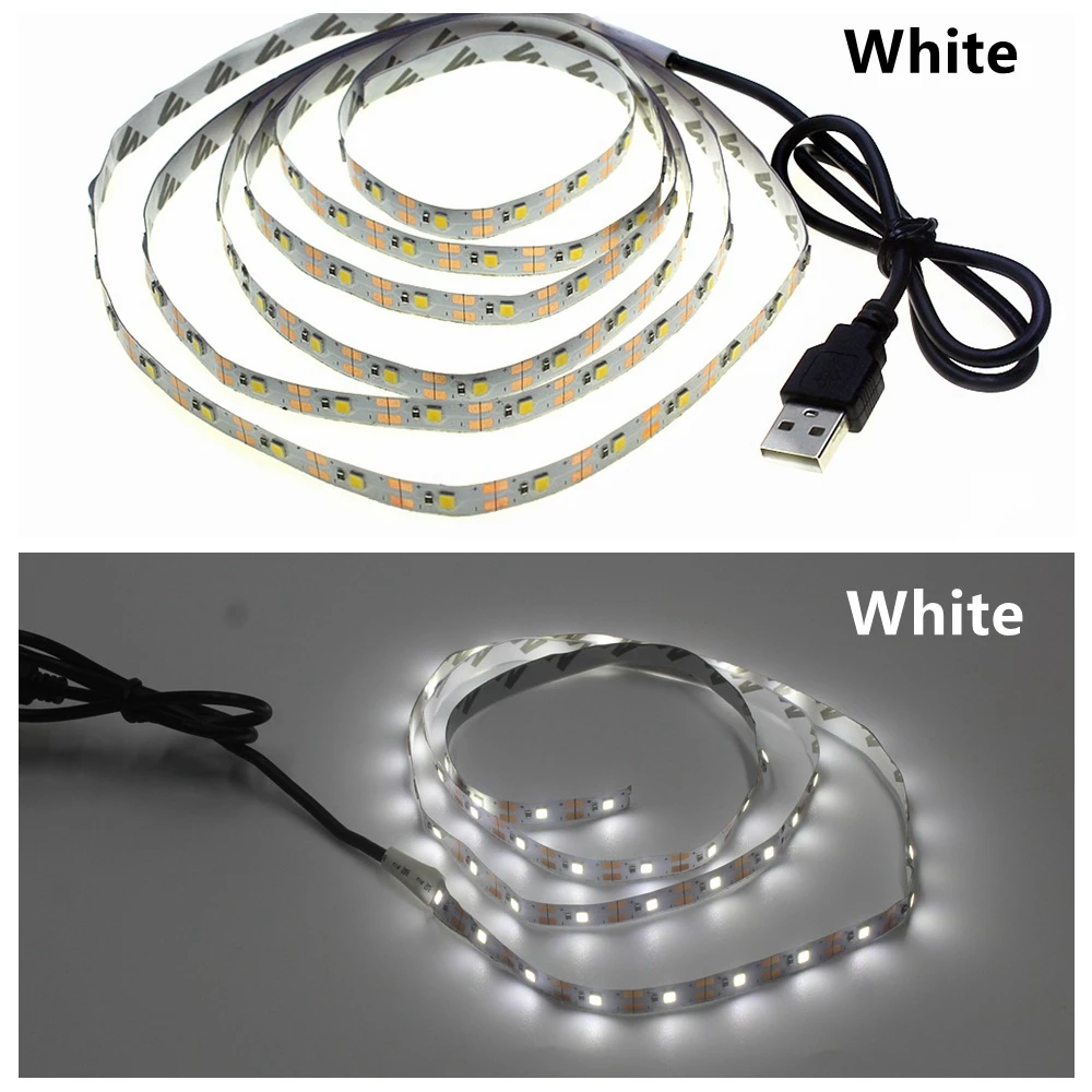 Сменная Светодиодная лента SMD2835 RGB USB 50 см 1 м 2 3 4 5 | Лампы и освещение