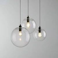 nordic modern pendant lights creative bubble glass ball hanging lamp for living room bedroom kitchen lustre suspension luminaire