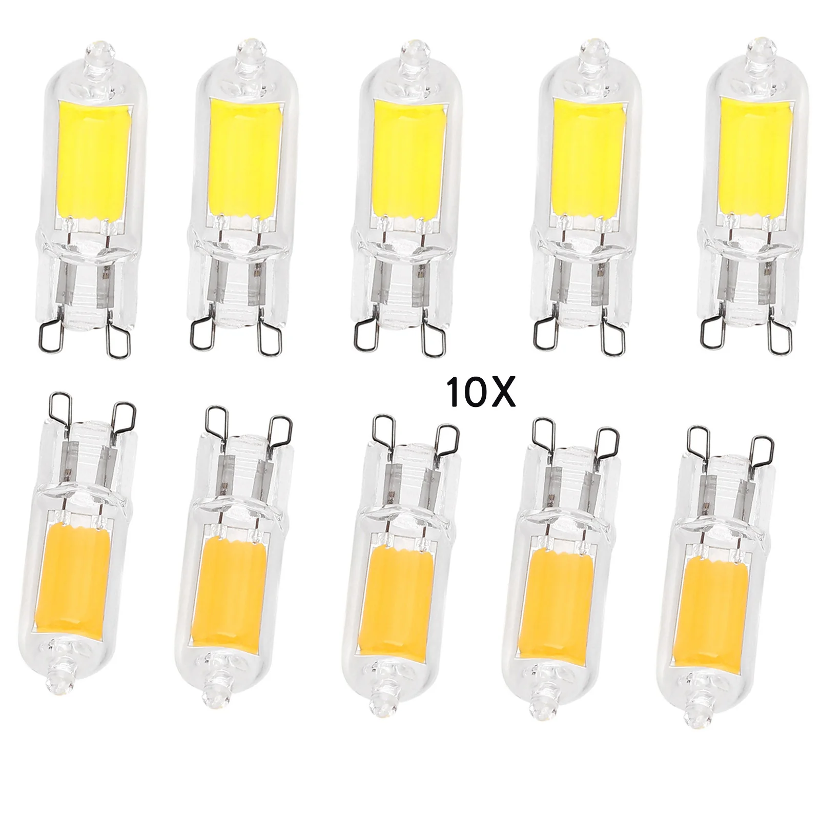 

10X 3W 5W G9 COB LED Light Bulbs LED Lamps 25W 45W Halogen Bulb Replacement for Pendant Lighting Fixture Home Chandeliers Lamp