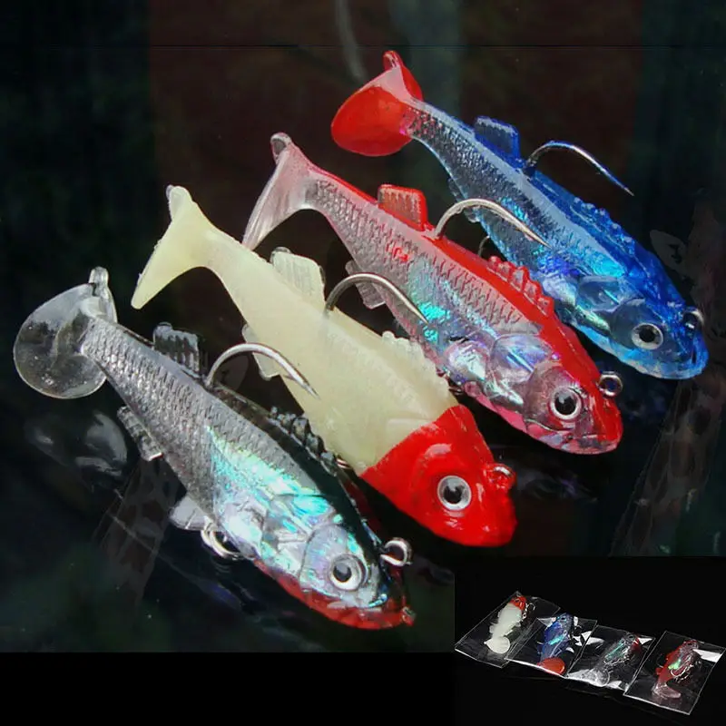 

2021 New Silicone Paillette Fishing Lure Artificial Soft Bait Carp Crank Treble Tackle Hook Fishing Accessories