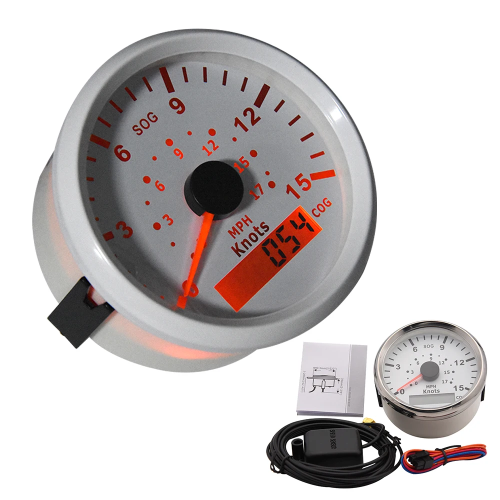 GPS счетчик с 15 узлами одометр 0 17 миль/ч Универсальный Автомобильный датчик