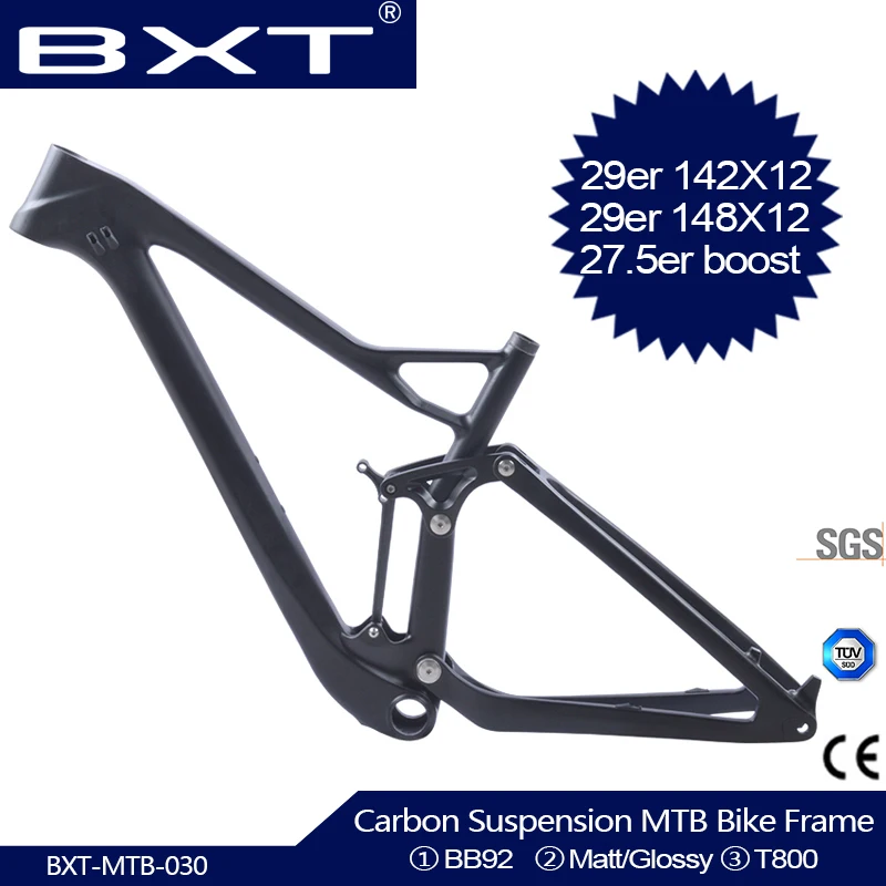 2020 горный велосипед 29er/27 5 er полная Подвеска карбоновая MTB рама T800 для горного