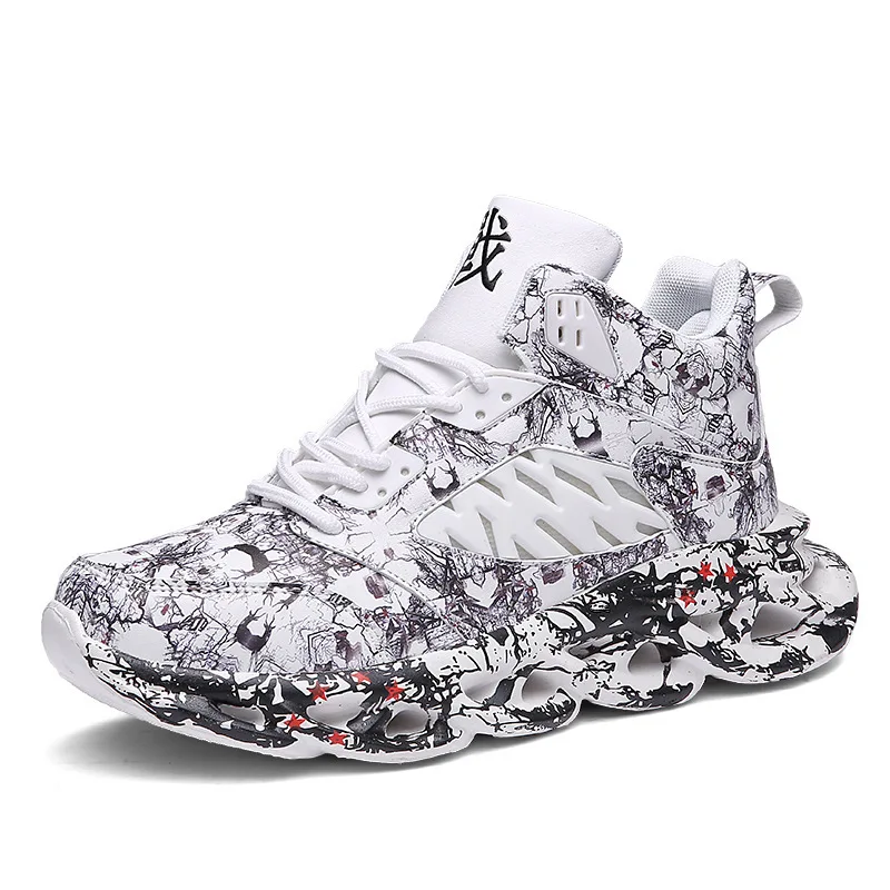 Мужские уличные кроссовки новинка 2019 Мужская обувь в стиле хип хоп высокие с