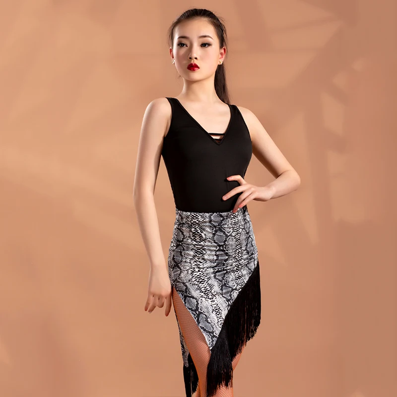 Одежда для латиноамериканских танцев женский жилет топы с открытой спиной